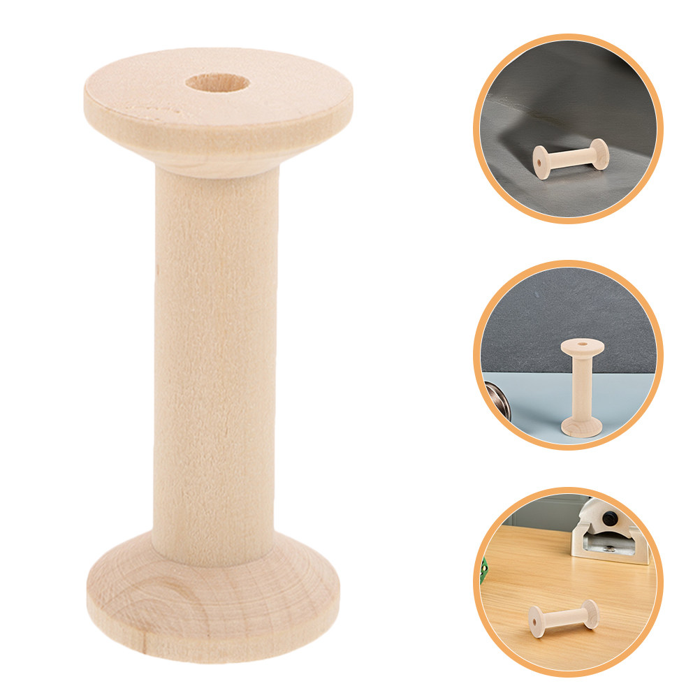 4Pcs Wooden Thread Spools Set  - đánh giá và giá Embroidery Craft