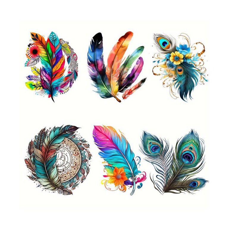 Colorful Feather Bohemian Iron - đánh giá và giá Embroidery Craft