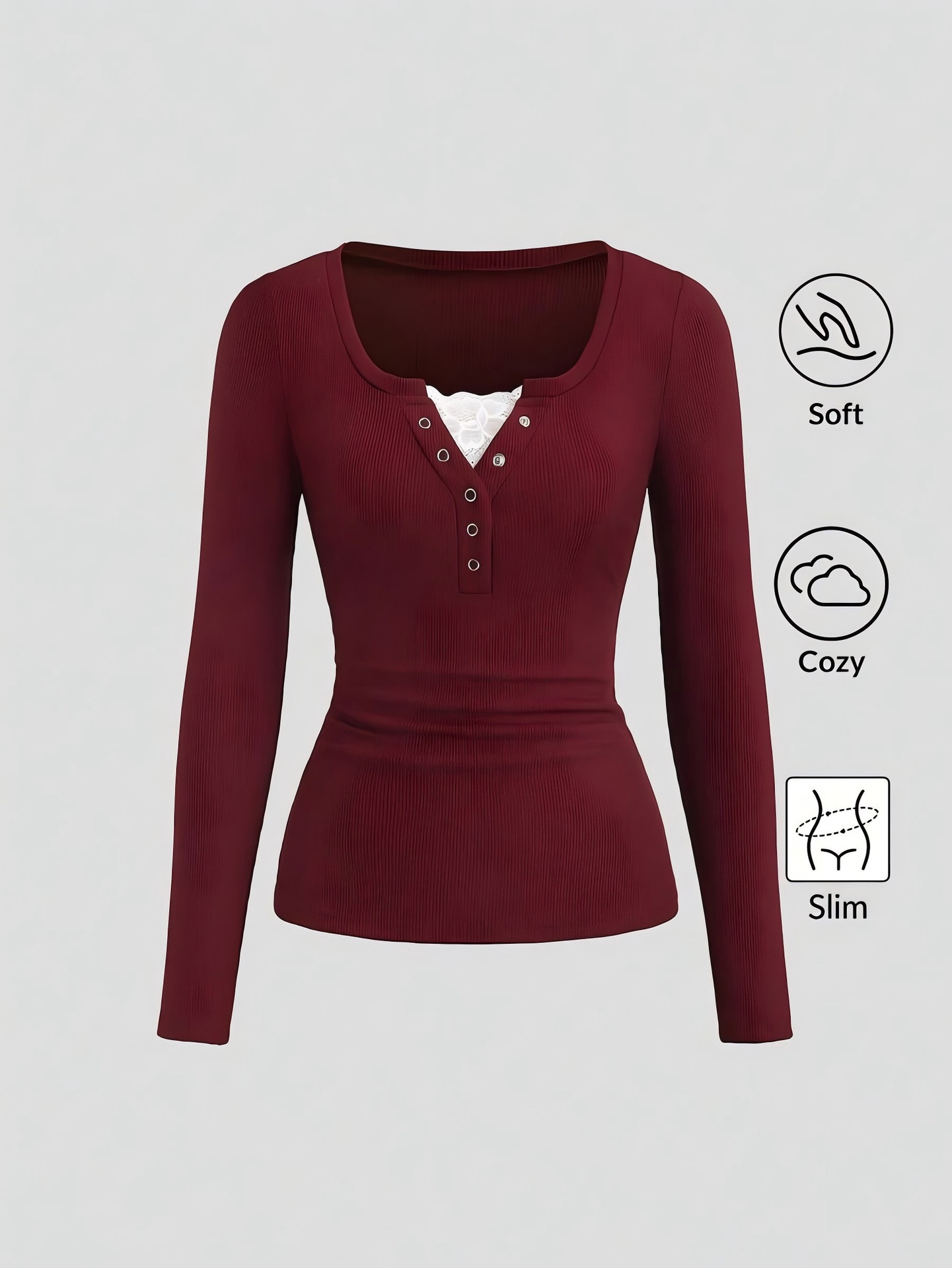 Women American Henley V Neck B - đánh giá và giá Embellish Knit