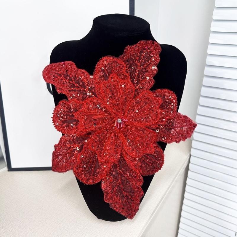 39BD Đính Hạt Cườm Hoa Trang T - đánh giá và giá Applique Patch Flower
