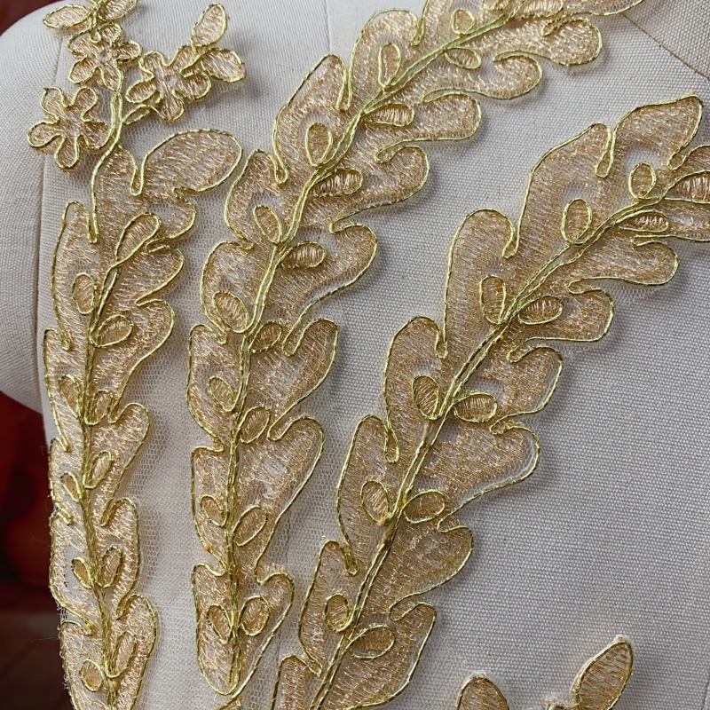 Gold Lace Trim for Wedding DIY - đánh giá và giá Craft Embellishments