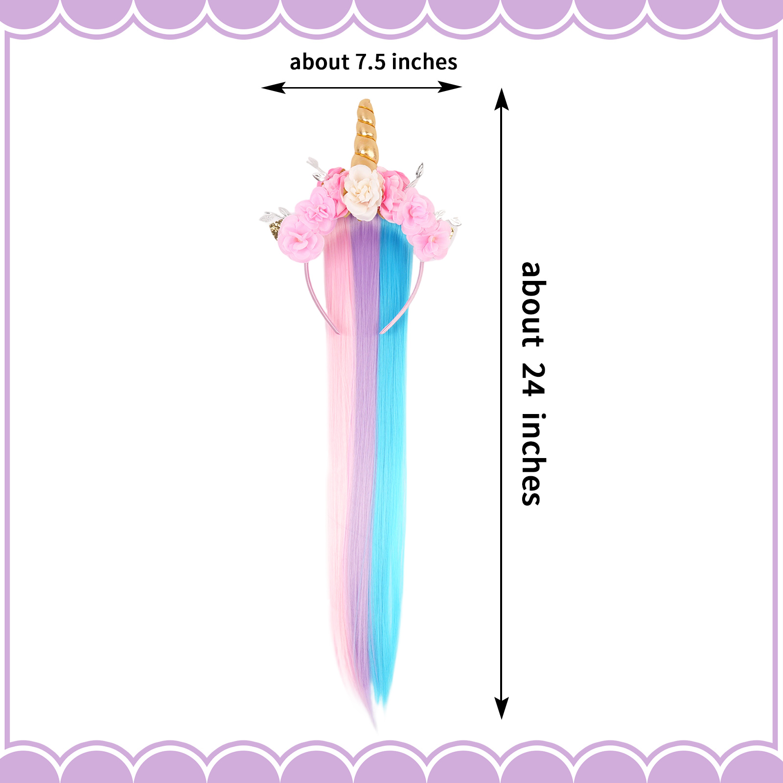 Rainbow Unicorn Lace Gradient  - đánh giá và giá Tassel Fringe Trim