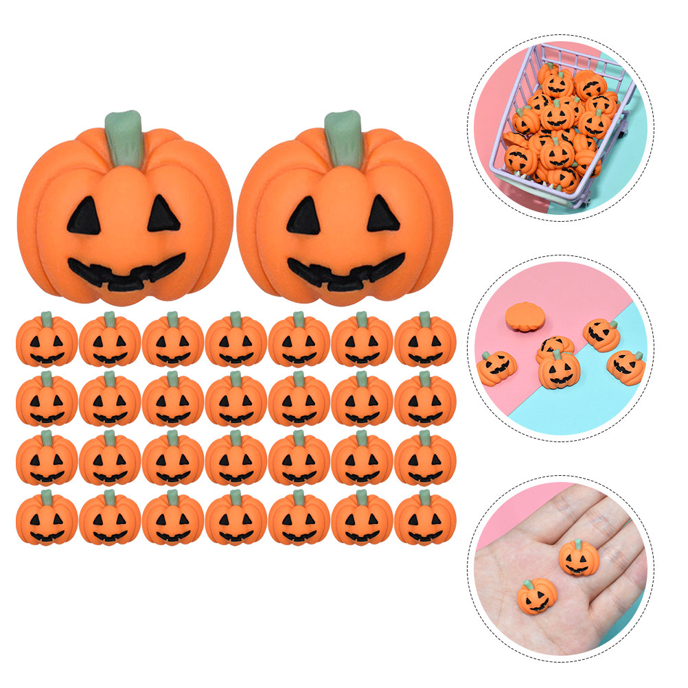 50Pcs Tiny Resin Pumpkin Charm - đánh giá và giá Craft Embellishments