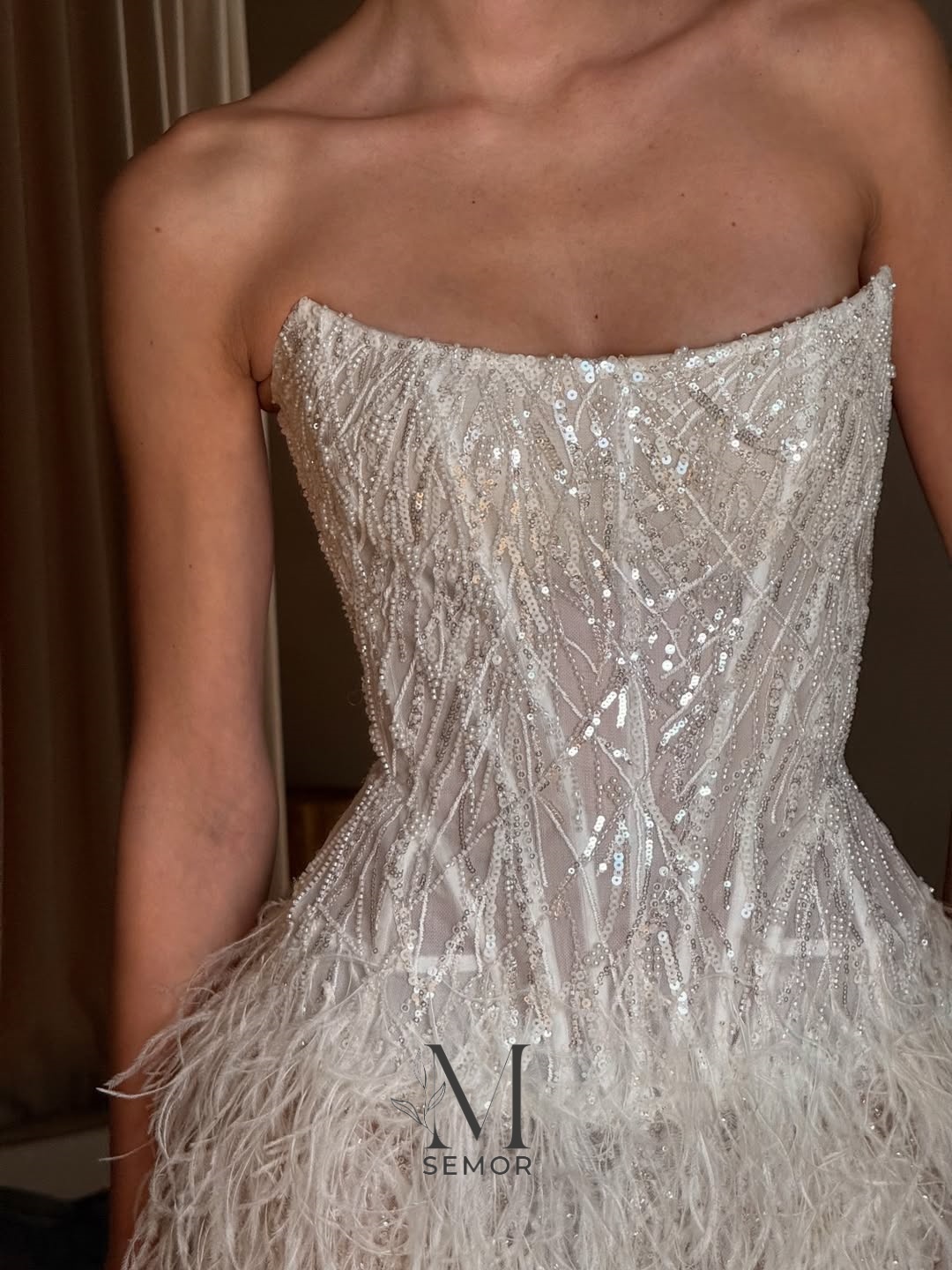 Semor Exquisite Short Wedding  - đánh giá và giá Tassel Fringe Trim