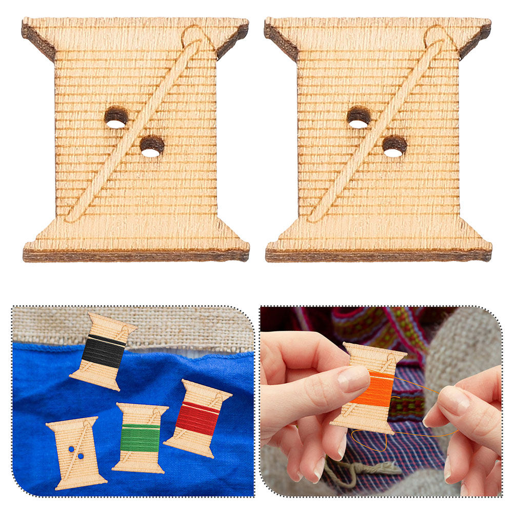 100Pcs Wooden Thread Winding B - đánh giá và giá Embroidery Craft